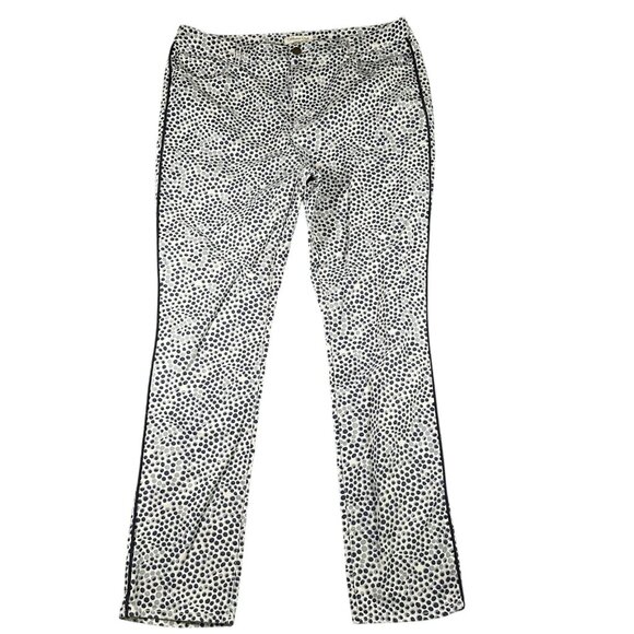 Coldwater Creek Pants Womens 16 Blue Polka Dot Classic Fit Straight Leg Casual - Picture 1 of 12